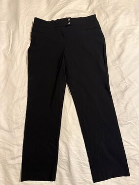 Style & Co. Black Straight-Leg Dress Trousers